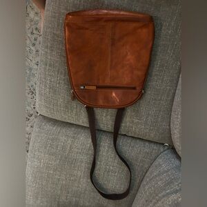 Jack Georges Brown Buffalo Leather Small
Voyager Convertible Backpack